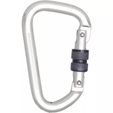 Kratos alumínium csavaros reteszelő karabiner 22,5mm nyílással