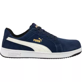   Puma Iconic Suede Navy Low S1PL ESD FO HRO SR munkavédelmi cipő