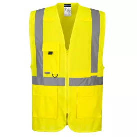 C357 - Hi-Vis Executive mellény tablet zsebbel