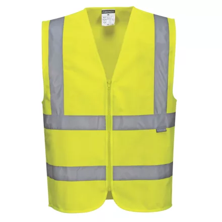 C375 -  Hi-Vis zippzáras mellény