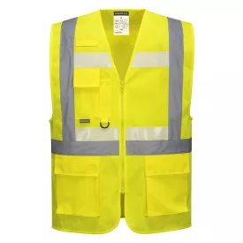 G456 -  Glowtex vezetői mellény Ezee zippzárral