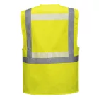 G456 -  Glowtex vezetői mellény Ezee zippzárral
