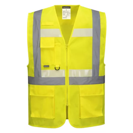 G456 -  Glowtex vezetői mellény Ezee zippzárral