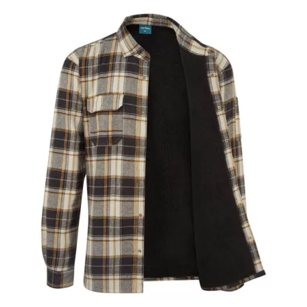 KA313 - KA3 Sherpa bélésű kockás ing