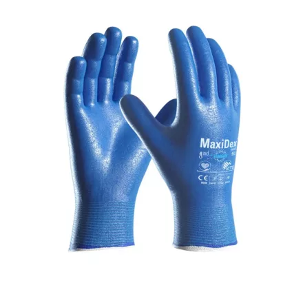 ATG® MaxiDex® és ViroSan vegy- és olajálló mártott védőkesztyű 19-007