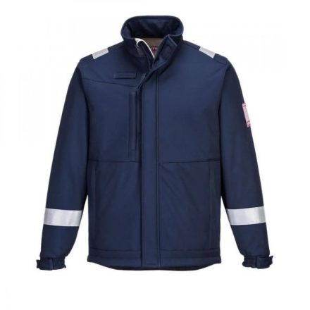 MV73 Portwest jólláthatósági Modaflame Softshell munkavédelmi kabát Navy XXXL