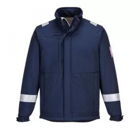   MV73 Portwest jólláthatósági Modaflame Softshell munkavédelmi kabát Navy