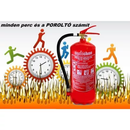 Ogniochron GP-6x 6 kg 43A 233B C ABC porraloltó tűzoltó készülék 