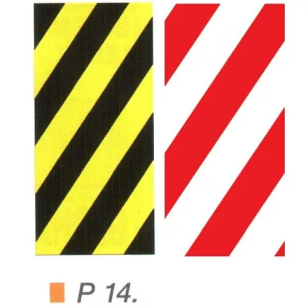 Veszélyt jelzö csík P14