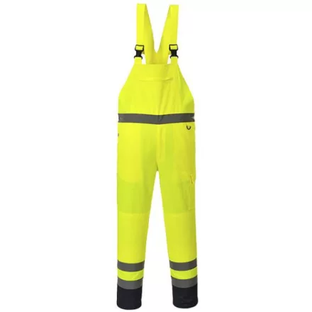PJ52-s Portwest, Hi-Vis Contrast mellesnadrág - bélés nélkül  Narancssárga színben, méret: XL