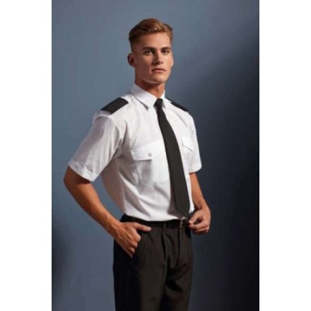 PR212 Férfi rövid ujjú ing PILOTA Fehér 2XL/3XL