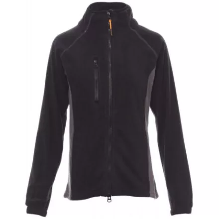 Payper Aspen+ Lady cipzáras női polár pulóver, fekete/szürke