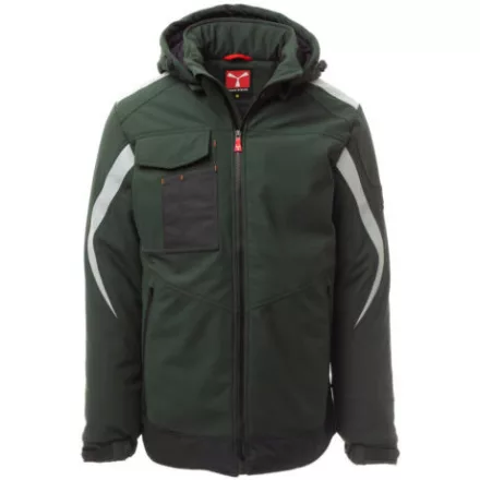 Payper Wonder Pad bélelt softshell kabát erdőzöld/fekete