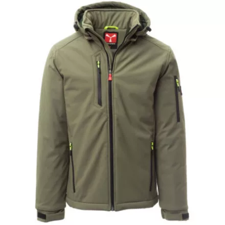 Payper Creek Pad bélelt softshell kabát katonai zöld