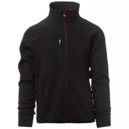 Payper Travel cipzáras pulóver, fekete/fekete