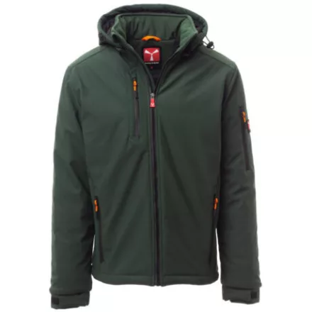 Payper Creek Pad bélelt softshell kabát erdőzöld/fekete