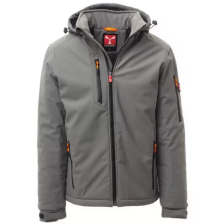 Payper Creek Pad bélelt softshell kabát szürke/fekete