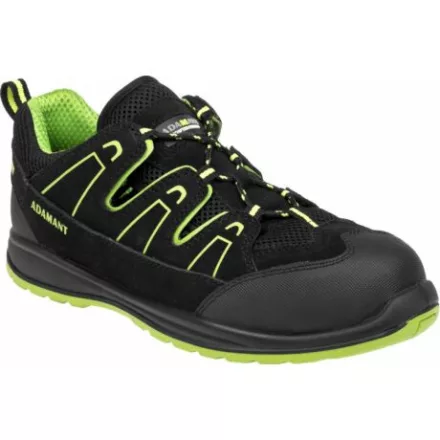 Adamant Alegro S1P ESD fekete/zöld félcipő