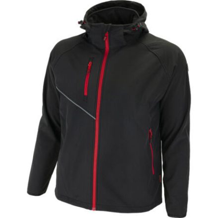 Bennon Force softshell kabát, fekete/piros