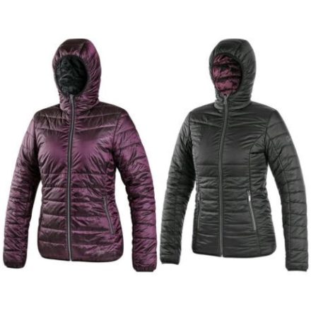 CXS Oceania női bélelt kifordítható kabát, lila/fekete