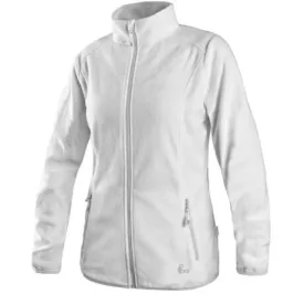 CXS Granby Lady női fleece/polár pulóver, fehér/szürke
