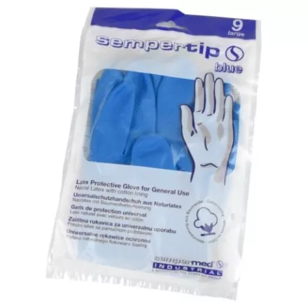 SemperTip kék latexkesztyű
