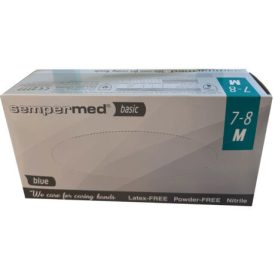   Semperguard/Sempermed Basic kék nitrilkesztyű, 200 db/doboz