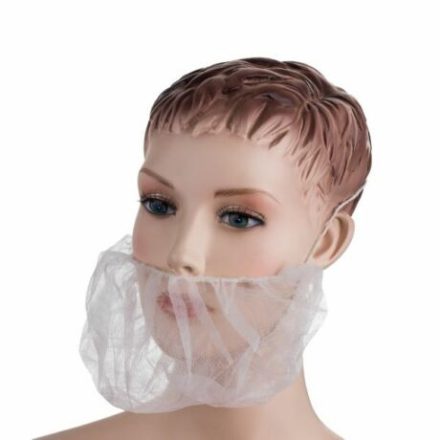 Egyszerhasználatos szakállvédő - fehér
