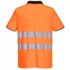 PW212 Portwest munkavédelmi rövid ujjú  galléros pólóing Narancs/Fekete XXL