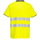 Pw213 Portwest Hi-Vis munkavédelmi rövid ujjú póló Sárga/Fekete XXL