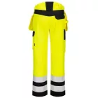 PW242 Portwest jólláthatósági munkavédelmi derekasnadrág pisztolytáskás zsebekkel Narancs/Fekete és Sárga/Fekete