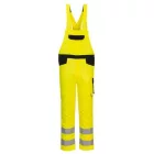 PW244 Portwest Hi-Vis jólláthatósági munkavédelmi kantáros nadrág Sárga/Fekete S
