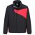 PW271 Portwest 100% fémmentes szélálló és vízálló softshell kabát Fekete/Piros S