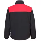 PW271 Portwest 100% fémmentes szélálló és vízálló softshell kabát Fekete/Piros XL