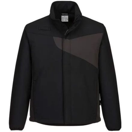 PW271 Portwest 100% fémmentes szélálló és vízálló softshell kabát Fekete/Z szürke XXXL