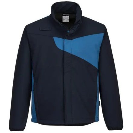 PW271 Portwest 100% fémmentes szélálló és vízálló softshell kabát Navy/Royal kék XXXL