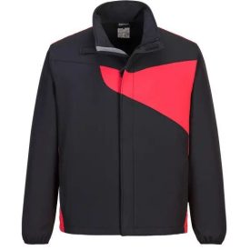   PW271 Portwest 100% fémmentes szélálló és vízálló softshell kabát Fekete/Piros,Fekete/Z szürke és Navy/Royal kék