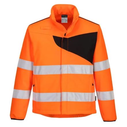 PW275 Portwest Jólláthatósági Hi-Vis Softshell Munkavédelmi kabát Narancs/Fekete és Sárga/Fekete
