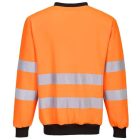 PW277 Portwest terített nyakú láthatósági pulóver Narancs/Fekete XXXL
