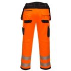 PW306 Portwest innovatív hi-vis női stretch munkavédelmi derekasnadrág Narancs/Fekete 30