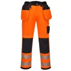 PW306 Portwest innovatív hi-vis női stretch munkavédelmi derekasnadrág Narancs/Fekete 44