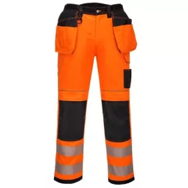   PW306 Portwest innovatív hi-vis női stretch munkavédelmi derekasnadrág Narancs/Fekete és Sárga/Fekete