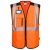 PW309 Portwest jólláthatósági Hi-Vis Executive munkavédelmi mellény Narancs/Fekete M