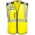 PW309 Portwest jólláthatósági Hi-Vis Executive munkavédelmi mellény Sárga/Fekete XXL