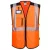 PW309 Portwest jólláthatósági Hi-Vis Executive munkavédelmi mellény Narancs/Fekete és Sárga/Fekete Színekben