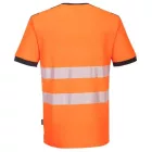 PW310 Portwest jólláthatósági munkavédelmi poló Narancs/Fekete XXL