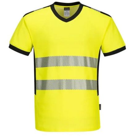 PW310 Portwest jólláthatósági munkavédelmi poló Sárga/Fekete S