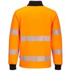 PW326 többfunkciós kötött szövettel és szálcsiszolt hatású hátrésszel munkavédelmi poló