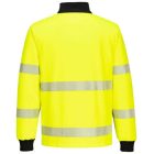 PW326 többfunkciós kötött szövettel és szálcsiszolt hatású hátrésszel munkavédelmi poló