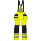 PW351 Portwest tartós 300D Oxford poliészter Hi-Vis téli nadrág Narancs/Fekete M